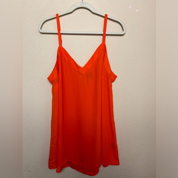 NWT Torrid Orange Tangerine Tango Georgette Tunic Camisole Tank 1X 14/16 - Picture 5 of 10